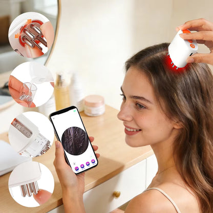 Visual Scalp Applicator & Dual-Light Hair Growth Massager