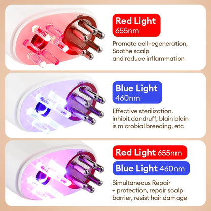 Visual Scalp Applicator & Dual-Light Hair Growth Massager