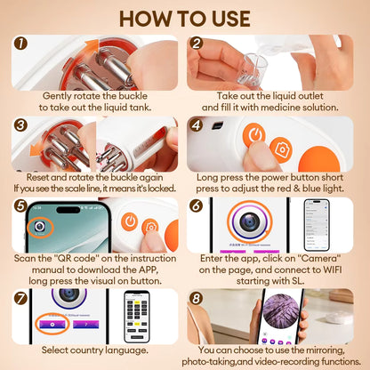 Visual Scalp Applicator & Dual-Light Hair Growth Massager