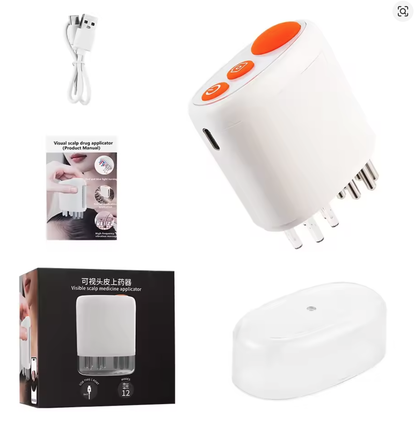 Visual Scalp Applicator & Dual-Light Hair Growth Massager